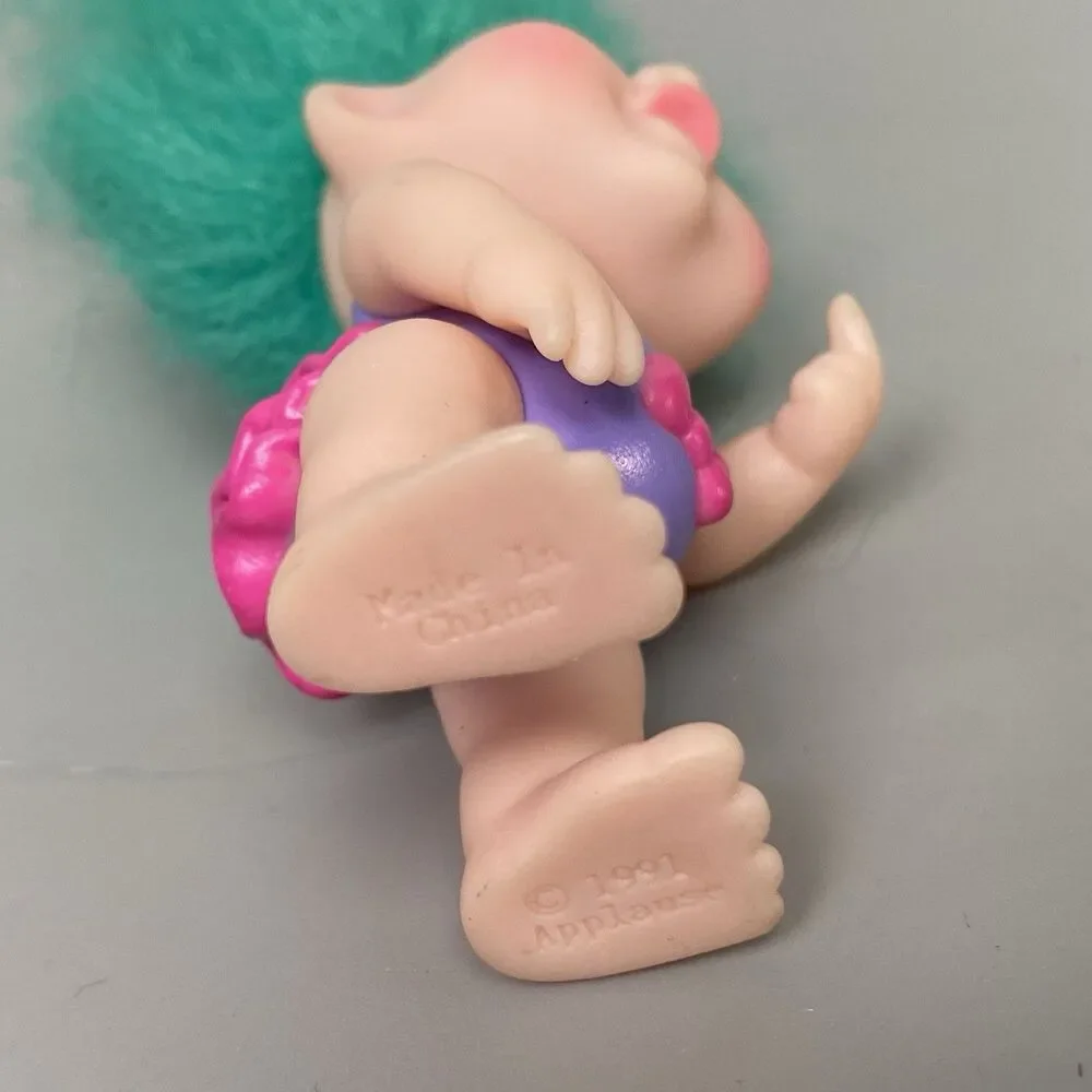 Vintage Troll Dolls Lot of 3 Russ Applause Frankenstein Trike Brown Figures